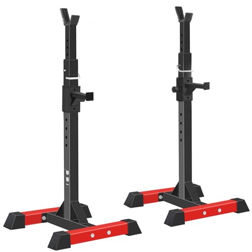 ISE Supporto Bilanciere/Rack da Squat, Rack Bilanciere Regol...