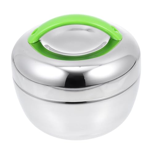 ABOOFAN 1 Juego fiambrera térmica cuchillería golpear dinero lunch box termico portameriendas termico caja de almacenamiento bento caja de comida de mano Acero inoxidable Green