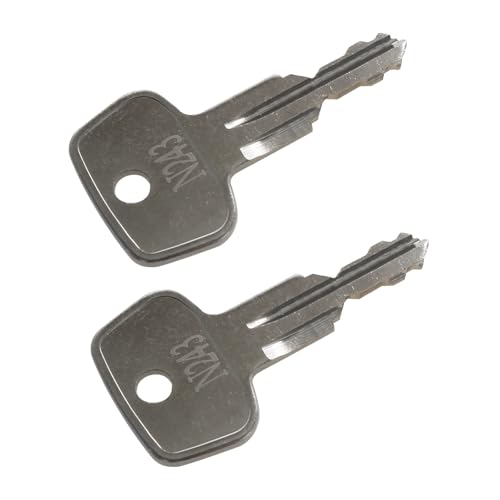 seork Car Rack Replacement Key N243 (2 Pcs) Fits for Thule Compatible Roof Racks, Cargo Box, Carriers, Crossbars Code N243
