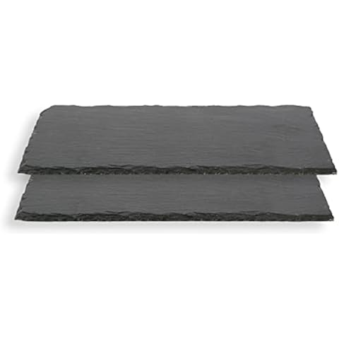H HANSEL HOME Plato Llano de Pizarra Natural Cover