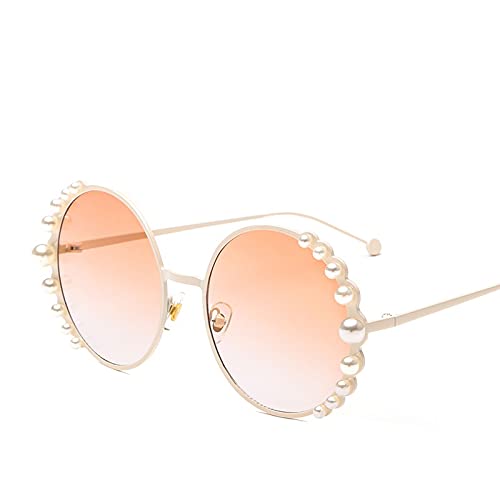 Lunettes de soleil femmes lunettes de soleil en perles dames fashion métal tendance