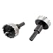 New Lon0167 30mm Cutting Featured Dia 8mm Triangle reliable efficacy drill hole HSS Metal Twist Drill Bit Hole Saw 2pcs(id:e4e 18 f6c)