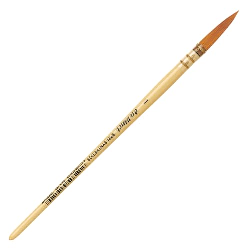 Image of da Vinci Watercolor Series 488 CosmoTop Spin Paint Brush, Round Synthetic with Lacquered Natural Handle, Size 1 (488-01)