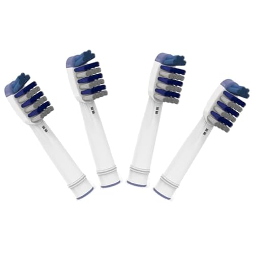 KongKay 4 Genérico cabezales de cepillo de dientes de repuesto compatibles con cepillos de dientes eléctricos OralB Tri-Zone