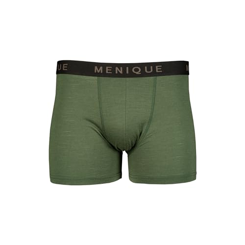menique Calzoncillos bóxer lana merino, verde oscuro, M