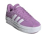 adidas Women's VL Court Bold Sneaker, Preloved Purple/White/White, 10