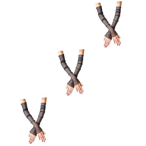 BESPORTBLE 3 Pairs Sports Arm Sleeves Elbow Pads Elbow Protection for Cycling Running Yoga Golf Non-Slip Uv Proof Ice Silk Breathable Stretchy Sleeve