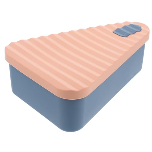 MAGICLULU Caja De 4 Piezas Caja De Pizza De Silicona Acoplador De Rodillo Para Pastel De Pizza Almacenamiento De Pizza Para El Almuerzo Equipo Contenedor De Almacenamiento Blue Gel De Sílice