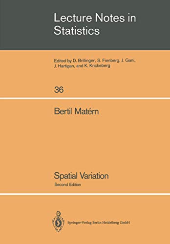 Spatial Variation: 36 (Lecture Notes in Statistics) view 2