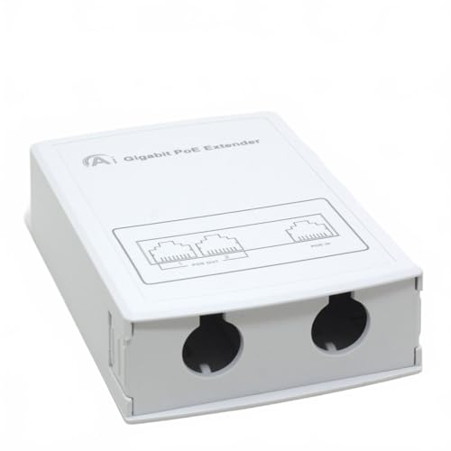 Extensor PoE de 1 a 2 Gigabit, Repetidor en Cascada para Exterior, Interruptor PoE de 3 Puertos Resistente a la Lluvia miniatura 2