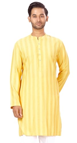 Image of Studio Shringaar Men's Cotton Relaxed Fit Straight Kurta