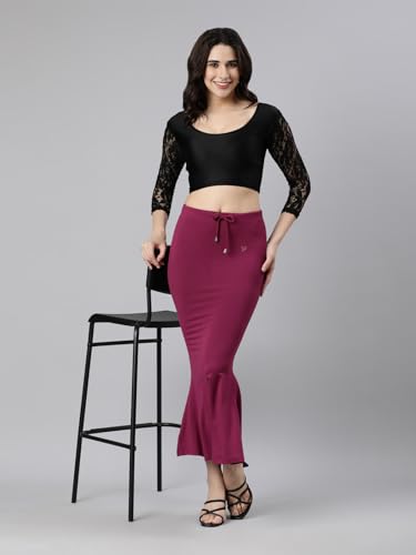 Image of TWIN BIRDS Saree Shapewear for Women | Super Soft Viscose Elastane Saree Petticoat Skirt | Stretchable & Comfortable SareeShaper