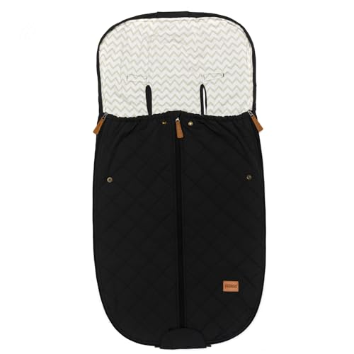 Fillikid Sommerfußsack Light Big Exklusiv | Fußsack 100x50cm für Buggy Kinderwagen Jogger Sportwagen | Universal Kinderfußsack waschbar & atmungsaktiv | Babyfußsack Oberteil abnehmbar
