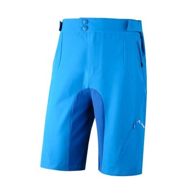 Cycling Shorts - Men's Cycling Shorts MTB Riding Shorts Summer Breathable Sports Loose Fit Running Shorts Men's Clothes Bicycle Shorts (SAENSHING BLUE XL)