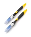 Bates- Trim Paint Brush Set, 0.45 Inch, 2 Pack, Ergonomic Non-Slip Handle, Synthetic Bristles, Trim Brushes for Painting