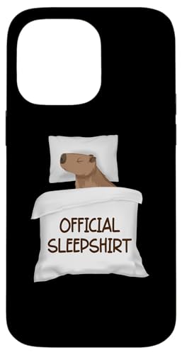 Carcasa para iPhone 14 Pro Max Capybara Official Sleep Pajamas Nightgown Sleepybara Rodents