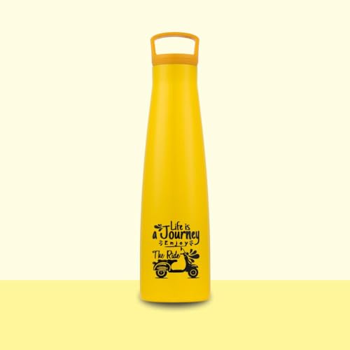 Image of CLAY CRAFT VACBOTT Sleeko Peppy Double Walled|18 Hours Hot and 24 Hours Cold Vacuum Insulated Flask 650ml, 1 Pcs, Steel Water Bottle for Office|Travelling|BPA-Free|BIS Certified|1Year Limited Warranty