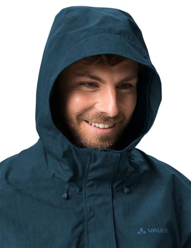 VAUDE Regenjacke – Rosemoor Jacket II, Regenjacke Herren wasserdicht und atmungsaktiv, funktionale 2-Lagen Outdoorjacke, Wassersäule 10.000 mm, Übergangsjacke oder Fahrradjacke
