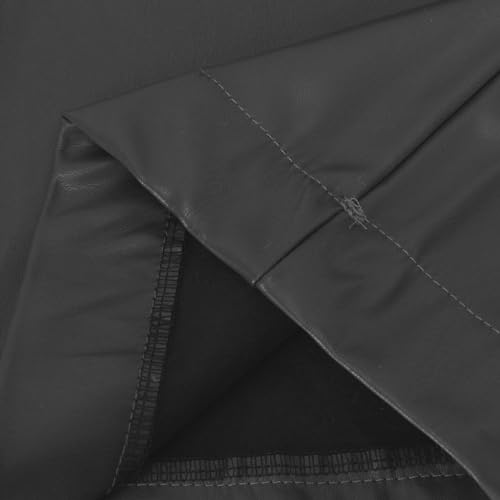 NATHGAM Womens Faux Leather Pants Lace Up Front Flare Pants High Waisted Straight Leg Bell Bottom PU Slim Leather Skinny Pant2