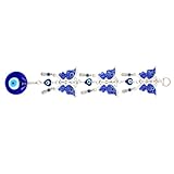SECFOU Colgante de Aleación Azul Diseño de Ojo Malvado y Figura de Insecto, Decoración Colgante Elegante y Multifuncional para Dormitorio o Coche