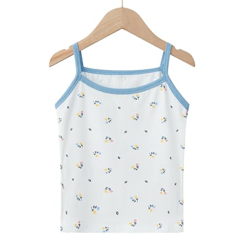 Girls Tank Tops Girls Undershirts, Trendy Ribbed Sleeveless Summer Shirts Kids Tank Tops Dance Clothes for Girls (B, 4-5 Years)2