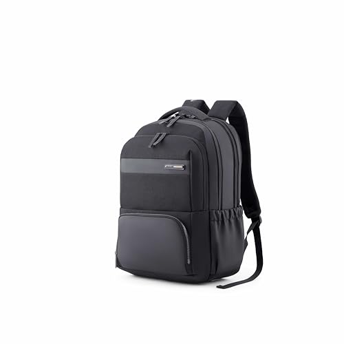 Image of American Tourister Verve 17 inch Laptop Backpack | USB Charging Port | Smart Trolley Sleeve | Hidden Pocket | Tractum Suspension Straps | Office Bag for Men and Women | 1 Year Global Warranty