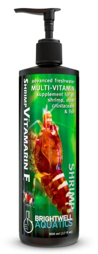 Brightwell Aquatics Shrimp Vitamarin F - Freshwater Multivitamin Supplement for All Shrimp, Other Crustaceans and Fish, 125 ml
