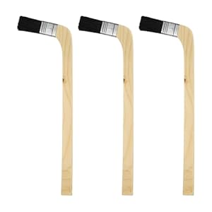 Quarkzman 3er-Set Gebogener Borstenpinsel Schwarz