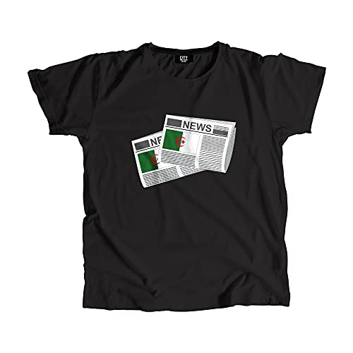 T-shirt Algérie Newspapers pour homme et femme en coton