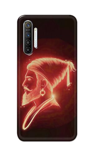 Image of Plastic Printfidaa Printed Hard Back Cover Case For Realme Xt|Realme X2|Oppo K5 Back Cover (Chatrapati Shivaji Maharaj) -112,Black