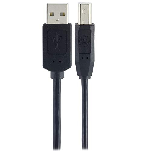 Discount 90% GE USB 2.0 Printer Cable, A Male to B Male Cord, for Printers, Scanners, Compatible with Windows, Mac, Brother, Hp, Canon, Lexmark, Epson, Xerox, 6 Foot Cord, Black, 33760 Special GE USB 2.0 Printer Cable, A Male to B Male Cord, for Printers, Scanners, Compatible with Windows, Mac, Brother, Hp, Canon, Lexmark, Epson, Xerox, 6 Foot Cord, Black, 33760