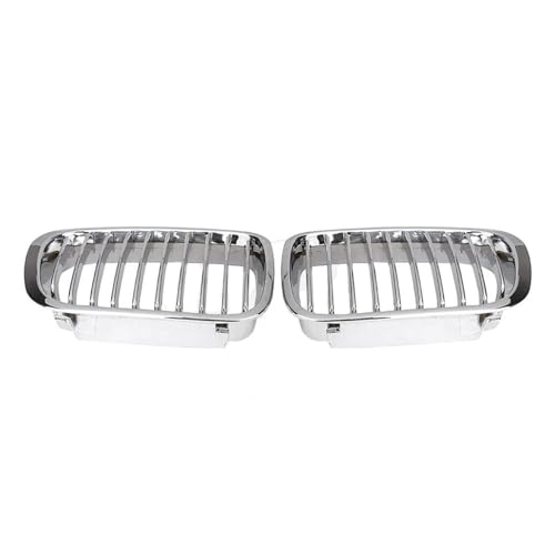 Parrillas frontales E46 de listón doble en acabado cromado para modelos 320i 323i 325i 328i 330i