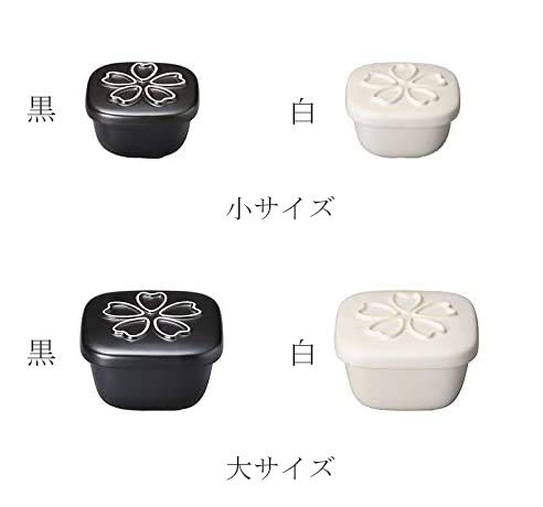 桜模様の陶器製蓋付き容器 Amazon｜おひつ ふっくら角型 セラミック 蓋付 さくら柄 保存