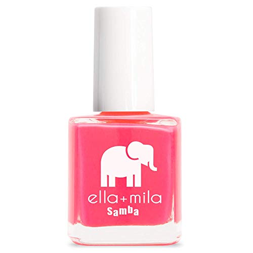 ella+mila Professional, Quick Dry, Long-Lasting & Chip-Resistant Pink Nail Polishes (Island Love - 0.45 fl oz)