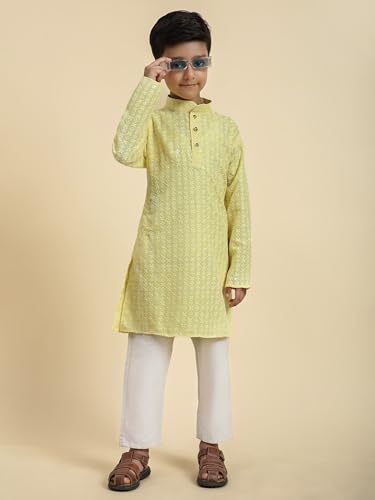 Image of Pro-Ethic Style Developer Boys Cotton Kurta Pajama For Kid's Ethnic Wear | Cotton Kurta Pajama (S-227)