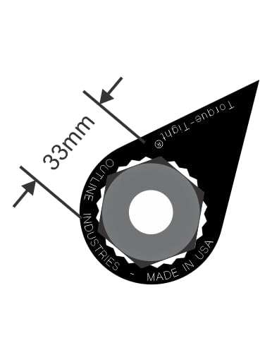 Image of 33mm Loose Lug Nut Indicators (Black) - Visual Safety Markers for Class 6-8 Trucks - Made in USA - 100-Pack