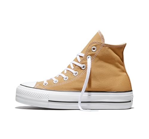 Image of Converse Chuck Taylor All Star Lift Platform Khaki Sneakers