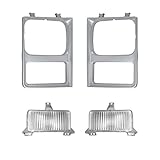 Headlight Lamp & Bezel Parking Light Kit Set of 4 for 85-88 Chevy GMC Pickup SUV