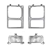 Headlight Lamp & Bezel Parking Light Kit Set of 4 for 85-88 Chevy GMC Pickup SUV