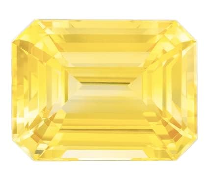 Zafiro amarillo natural sin calefacción de 6 quilates para joyería unisex 2