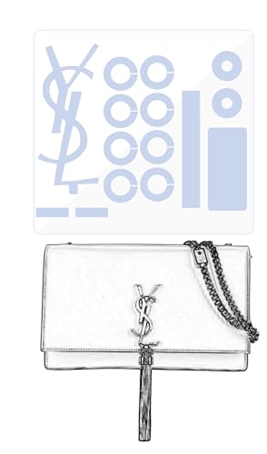 BagArmor Película protetora de hardware, compatível com YSL Kate Tassel Medium. Adesivo de ferragem de bolsa transparente, antiarranhões, transparente