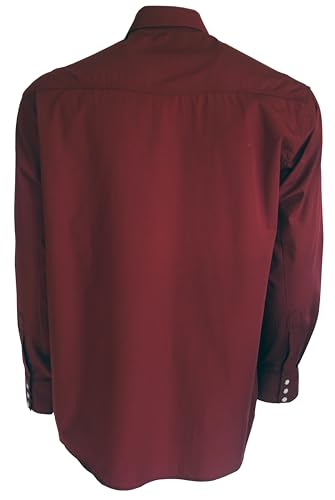 Men's Casual Western Snap Shirt Regular, Big & Tall Sizes, Long Sleeve Pockets Cotton Blend2