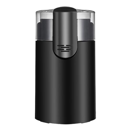 Gerinkoken コーヒーグラインダー - 電気ミルマシン | ステンレス製 ラテ 用 ミル ブラシ 付き,豆、食品、ナッツ、キッチン、家庭、カフェ、旅行用