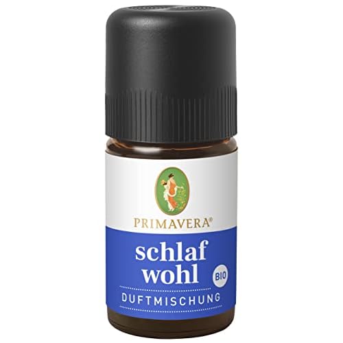 PRIMAVERA Schlafwohl Duftmischung bio 5 ml - Badezusatz mit Lavendel, Vanille und Neroli - Aromatherapie, Duftöl - beruhigend, entspannend - vegan