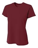 A4 Ladies' Sprint Performance V-Neck T-Shirt, Maroon, L