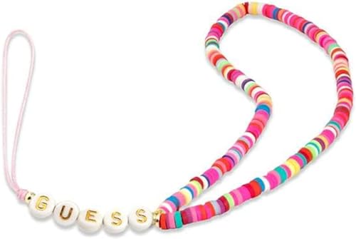 GUESS GUSTGMPP Bracelet pour téléphone portable Multicolore Rose Perles Heishi, x, Acrylique, Agate
