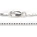 Produktbild Halskette 925 Silber 1,5mm eckiges Profil, 50cm Länge Kette Venezia Silberkette mit Karabinerverschluss Juwelier Qualität
