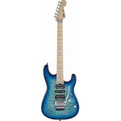 Charvel MJ San Dimas Style 1 HSH FR M QM MN Caribbean Burst guitare électrique avec hardshell gig bag - Les Beatles, Paul McCartney, John Lennon, RIngo Starr, George Harrison Charvel MJ San Dimas Style 1 HSH FR M QM MN Caribbean Burst guitare électrique avec hardshell gig bag – Image 2