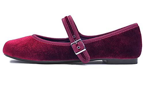 Chaussures Mary Jane Femmes Feversole : Ballerines Confort à Semelle Rembourrée, Bout Rond, Boucle Métal - Idéales Quotidien