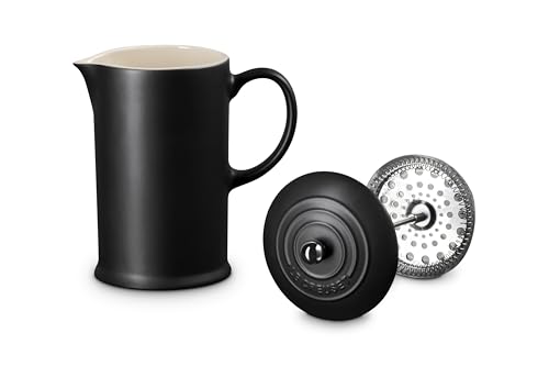 Image of Le Creuset Stoneware French Press, 34 oz., Licorice